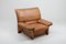 Buffalo Leather Club Chairs by Titiana Ammannati & Giampiero Vitelli, 1970s, Set of 2 1