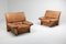 Buffalo Leather Club Chairs by Titiana Ammannati & Giampiero Vitelli, 1970s, Set of 2 4