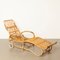 Rattan Reclining Chaise Lounge, 1960s, Image 1