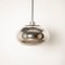 Chrome and Glass Hanging Lamp, 1960s, Image 1