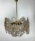 Brass and Polished Glass Chandelier from Palwa, 1970s, Image 1