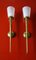 Vintage Brass & Acrylic Glass Sconces, 1950s, Set of 2, Image 1