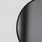 Großer runder schwarz getönter Orbis Spiegel mit schwarzem Rahmen von Alguacil & Perkoff 3