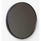 Großer runder schwarz getönter Orbis Spiegel mit schwarzem Rahmen von Alguacil & Perkoff 4