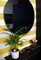 Kleiner runder schwarz getönter Orbis Spiegel mit schwarzem Rahmen von Alguacil & Perkoff 6