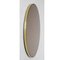 Großer runder bronzefarbener Orbis Spiegel mit Messingrahmen von Alguacil & Perkoff 2