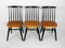 Mid-Century Plywood and Teak Veneer Dining Chairs, 1960s, Set of 3 11