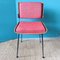 Red Dining Chairs by Alain Richard, 1960s, Set of 4, Image 1