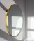 Extragroßer runder Orbis Spiegel mit gelbem Rahmen von Alguacil & Perkoff 1