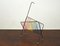 Vintage Italian Metal and Elastic Cord Magazine Rack, 1950s 1