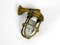 Vintage Schiffswandlampe aus Messing & Glas, 1950er 6