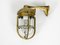 Vintage Brass and Glass Ship Wall Lamp, 1950s, Image 2