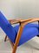 Vintage Blue Lounge Chair, 1960s, Image 8