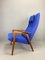 Fauteuil Vintage Bleu, 1960s 4