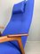 Blauer Vintage Sessel, 1960er 6