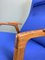 Vintage Blue Lounge Chair, 1960s, Image 7