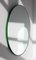 Mittelgroßer runder Orbis Spiegel mit getöntem Glas & grünem Rahmen von Alguacil & Perkoff 1