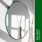Mittelgroßer runder Orbis Spiegel mit getöntem Glas & grünem Rahmen von Alguacil & Perkoff 3