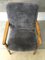 Vintage Grey Sheepskin Armchair 7