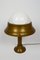 Art Deco Brass and Molded Glass Table Lamp, 1930s 1