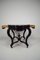 Antiker Spieltisch & Stühle aus ebonisiertem Holz 13