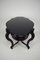 Antique Ebonised Wood Game Table and Chairs, Set of 3 14