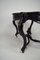 Antique Ebonised Wood Game Table and Chairs, Set of 3 16