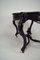 Antique Ebonised Wood Game Table and Chairs, Set of 3, Image 16