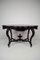 Antique Ebonised Wood Game Table and Chairs, Set of 3, Image 9