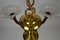 Lámpara de araña Art Déco de bronce y latón, años 40, Imagen 14