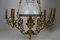 Antique Bronze and Brass Chandelier, 1890s, Image 3