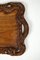 Antikes Tablett aus geschnitztem Holz, 1900er 2