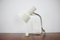 Lámpara de mesa Mid-Century blanca de Napako, años 70, Imagen 1