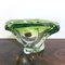 Mid-Century Belgian Green Glass Vase from Val Saint Lambert, 1960s 1