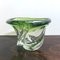 Mid-Century Belgian Green Glass Vase from Val Saint Lambert, 1960s 4