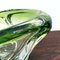 Mid-Century Belgian Green Glass Vase from Val Saint Lambert, 1960s 9