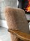 Fauteuil Vintage en Peau de Mouton Marron 13