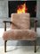 Vintage Brown Sheepskin Armchair 3