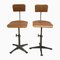 Chaises Pivotantes Industrielles par Friso Kramer pour Ahrend De Cirkel, 1960s, Set de 2 1