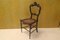 Louis Philippe Style Walnut and Vienna Straw Dining Chairs, 1940s, Set of 4 4