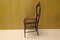 Louis Philippe Style Walnut and Vienna Straw Dining Chairs, 1940s, Set of 4, Image 3