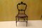Louis Philippe Style Walnut and Vienna Straw Dining Chairs, 1940s, Set of 4, Image 1