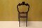 Louis Philippe Style Walnut and Vienna Straw Dining Chairs, 1940s, Set of 4, Image 5