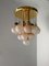 Frosted Glass Ceiling Lamp from Mazzega, 1970s 3