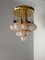 Frosted Glass Ceiling Lamp from Mazzega, 1970s, Image 3