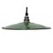 Vintage Industrial Dark Green Enamel Pendant Lamp, 1950s, Image 4