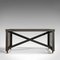 Vintage English Foundry Steel and Oak Coffee Table, Image 1