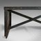 Vintage English Steel and Oak Coffee Table, Image 5