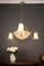 Frosted Glass and Bronze Chandelier from Maynadier Pierre, 1930s 20