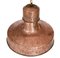 Lámpara de techo industrial Art Déco de cobre, años 20, Imagen 4